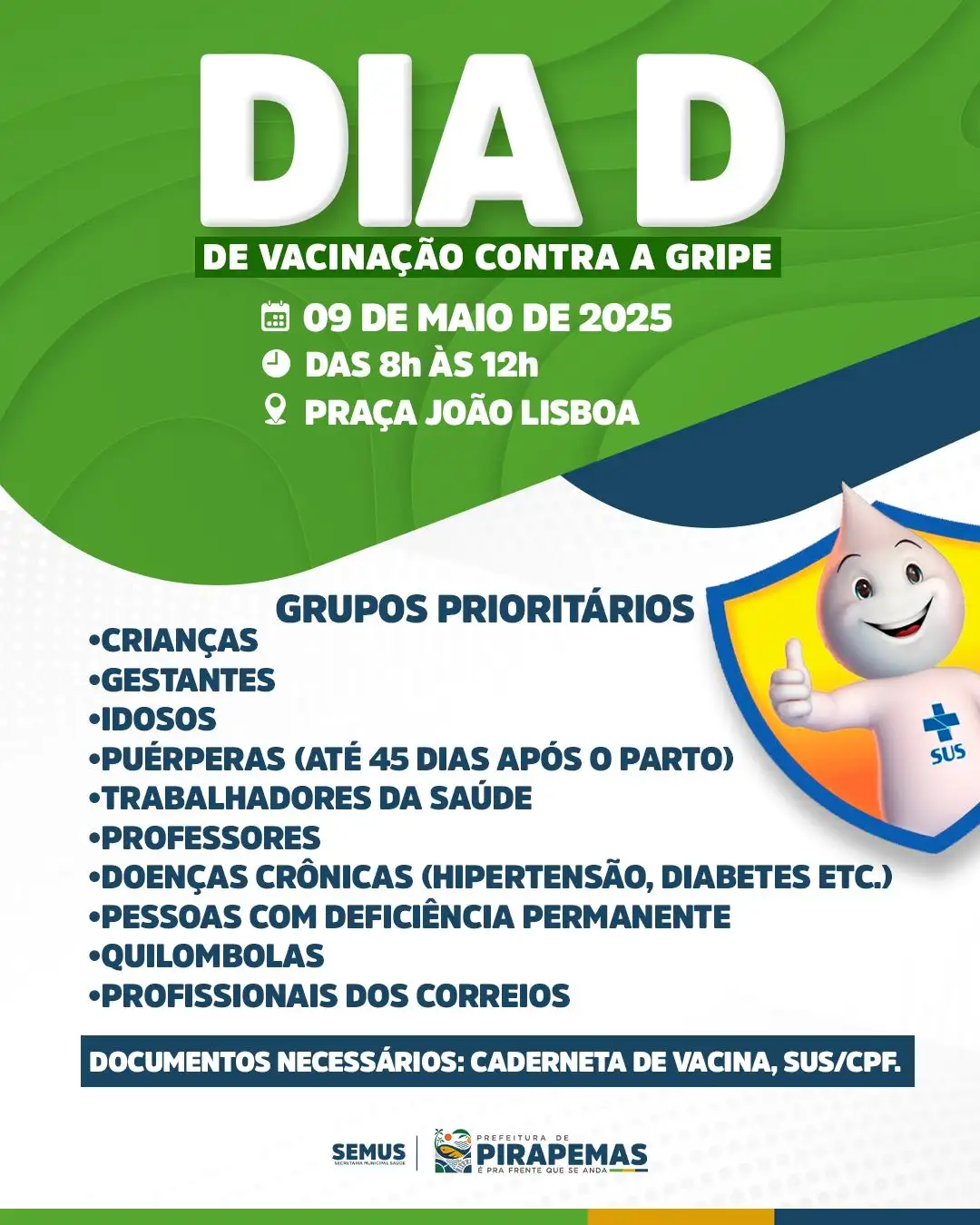 Dia D de Vacinação contra a Gripe!💉