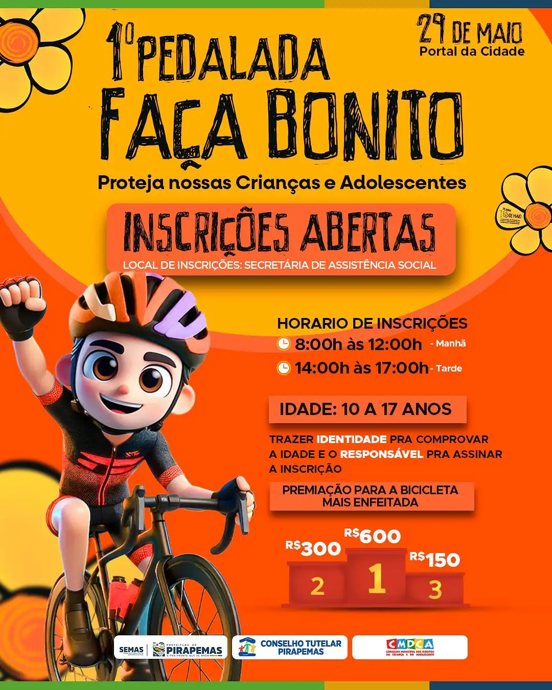 🚴♀️ Pedalada Faça Bonito! 🚴♂️