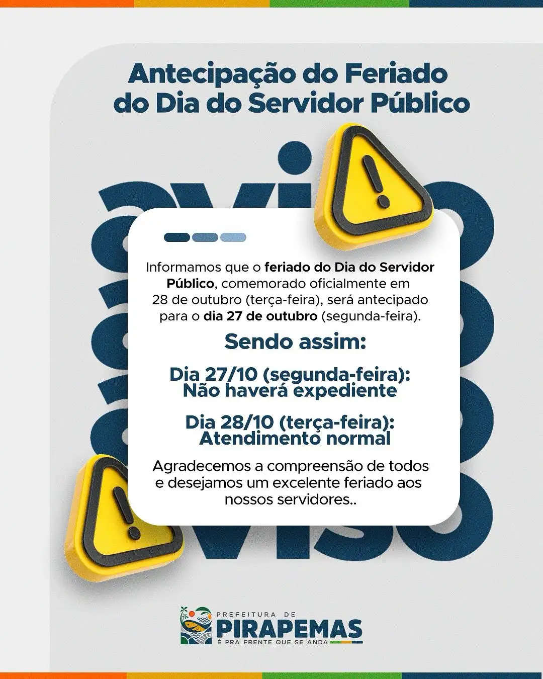 Dia do Servidor Público!