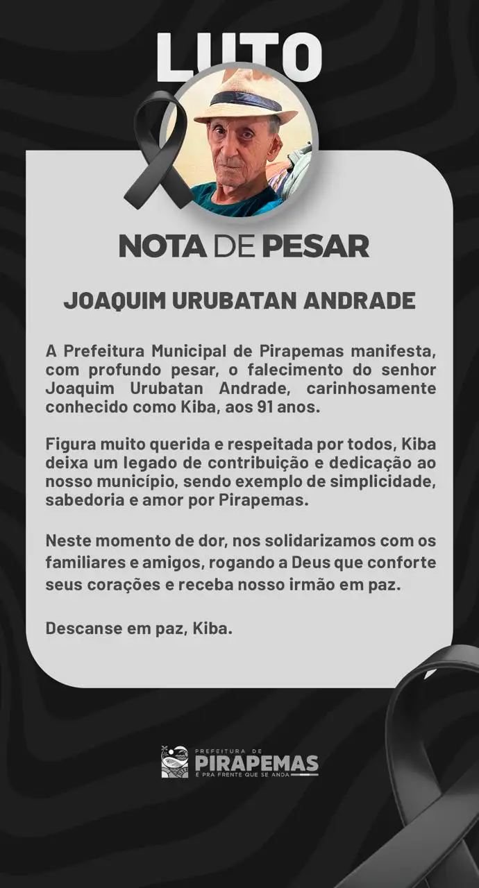 NOTA DE PESAR