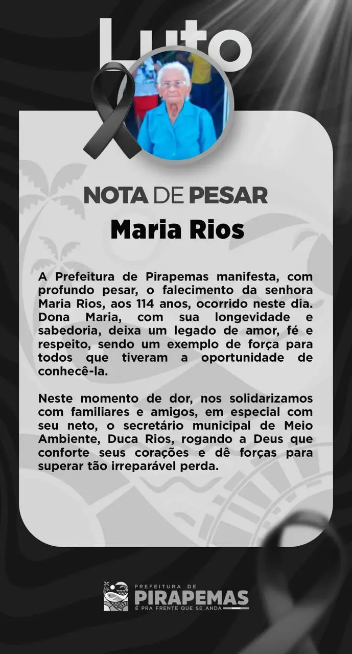 NOTA DE PESAR