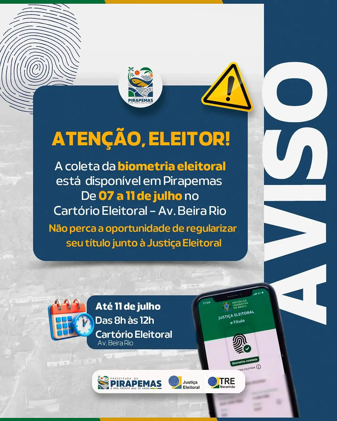 📣 ATENÇÃO, ELEITOR!