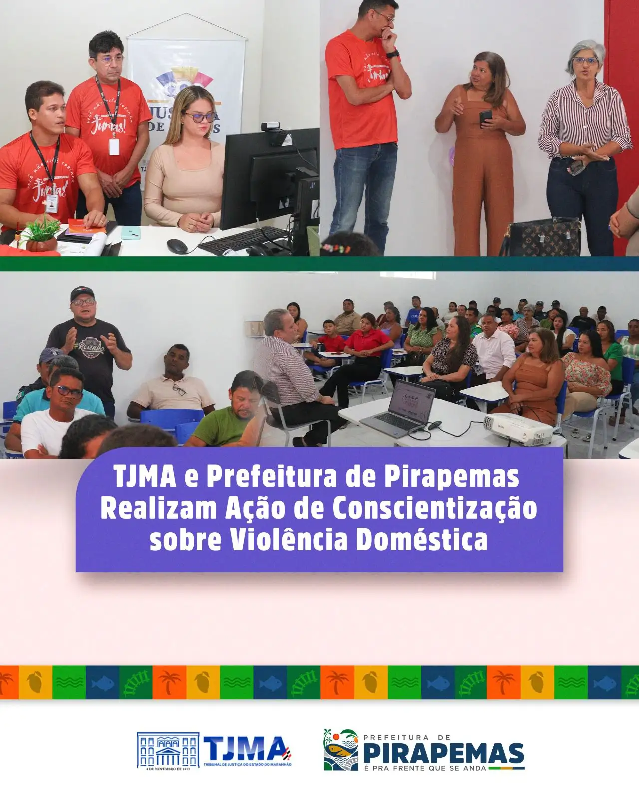 Ação educativa sobre a conscientização sobre a Lei Maria da Penha 💜