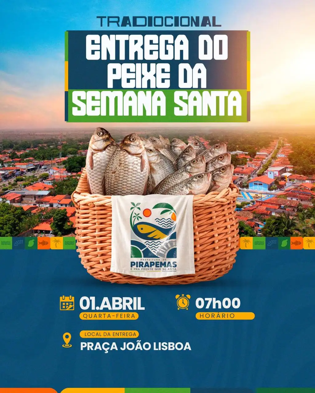 Entrega de peixes da Semana Santa!