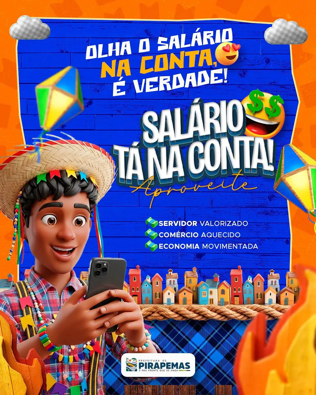 O SALÁRIO TÁ NA CONTA!💰