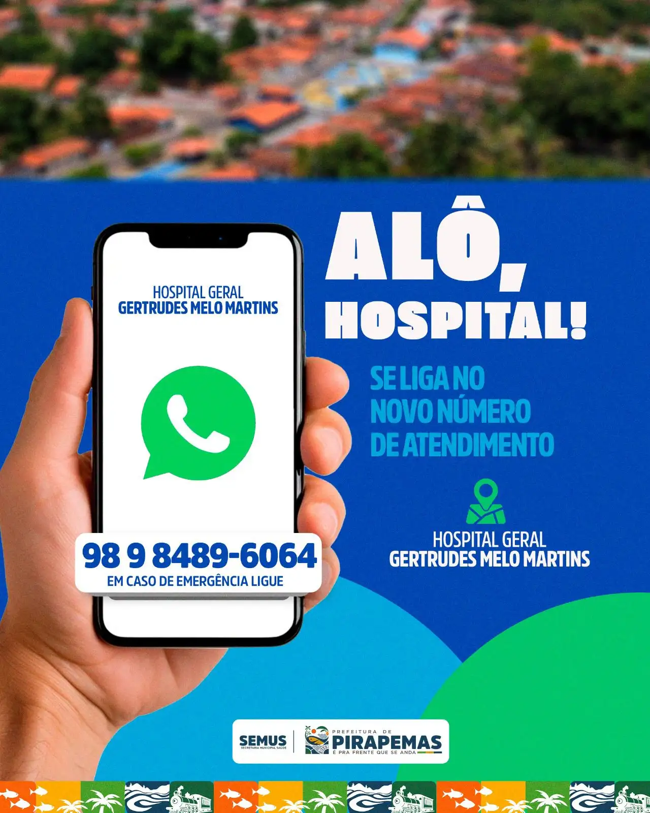 📞 Novo número do Hospital!