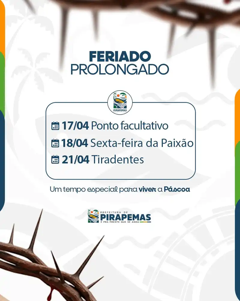 FERIADO PROLONGADO EM PIRAPEMAS