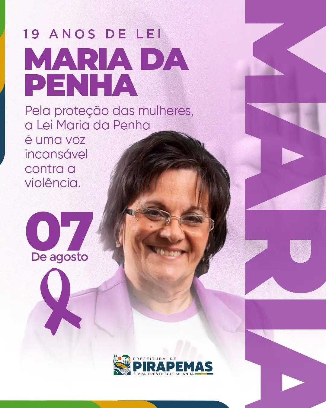 19 anos da Lei Maria da Penha!