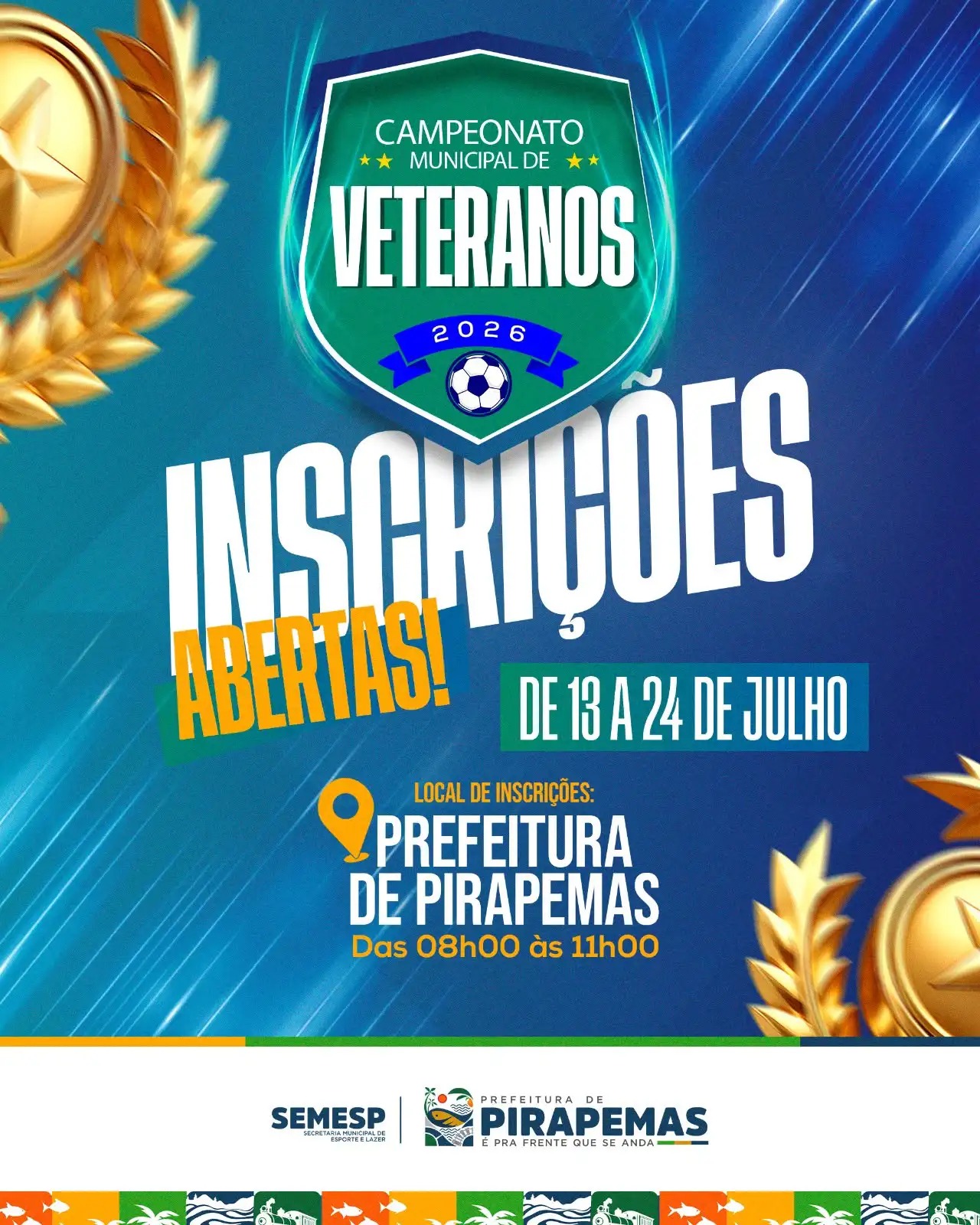 ⚽🏆 Vem aí o Campeonato Municipal de Veteranos 2026!