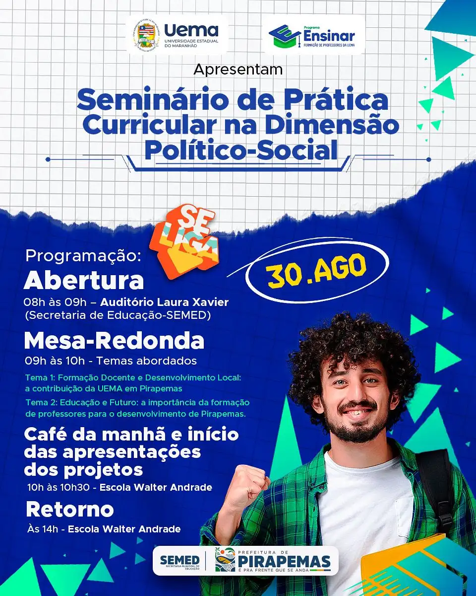 SEMINÁRIO DE PRÁTICA CURRICULAR NA DIMENSÃO POLÍTICO-SOCIAL!