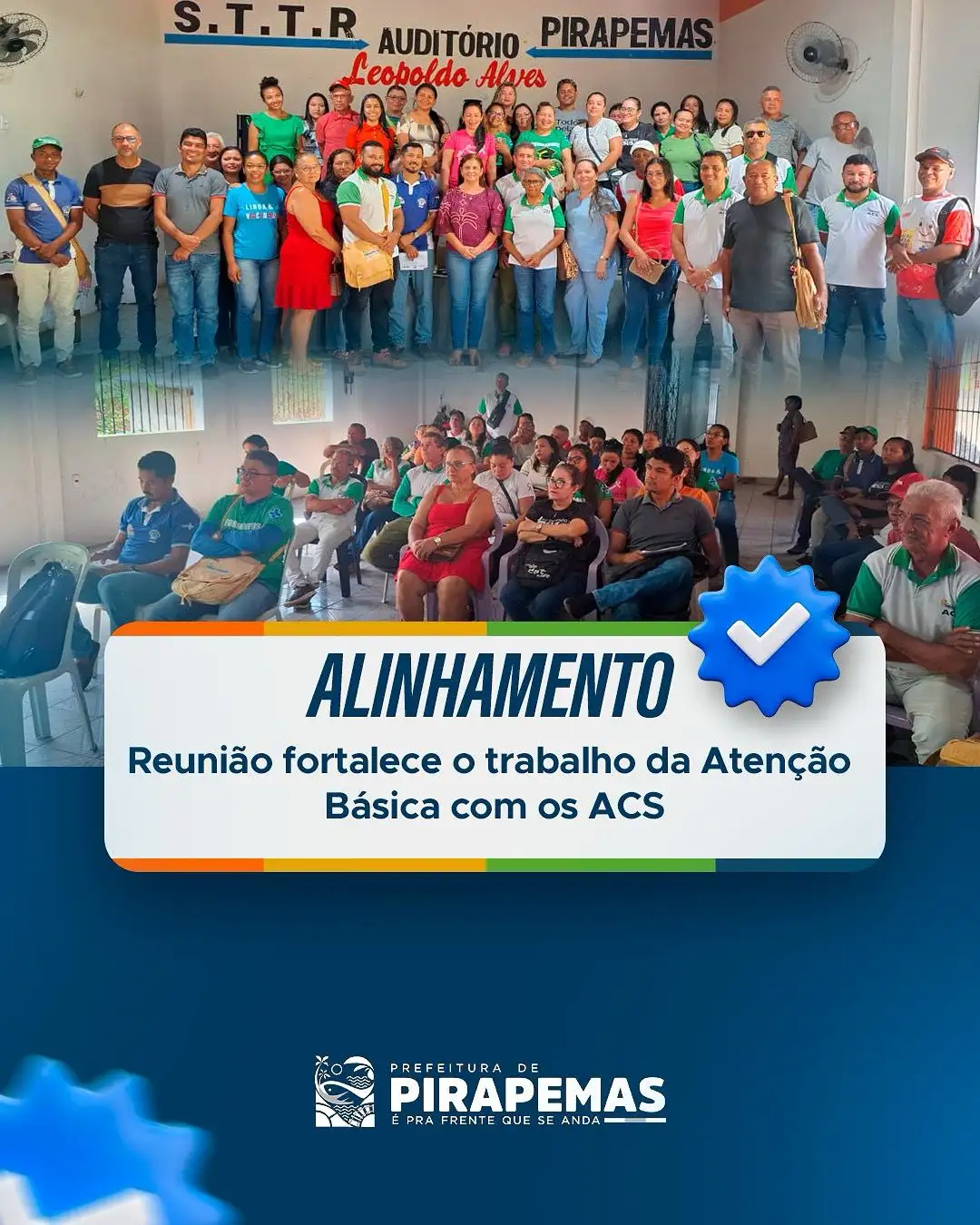 Reunião de alinhamento com Agentes Comunitários de Saúde (ACS)!