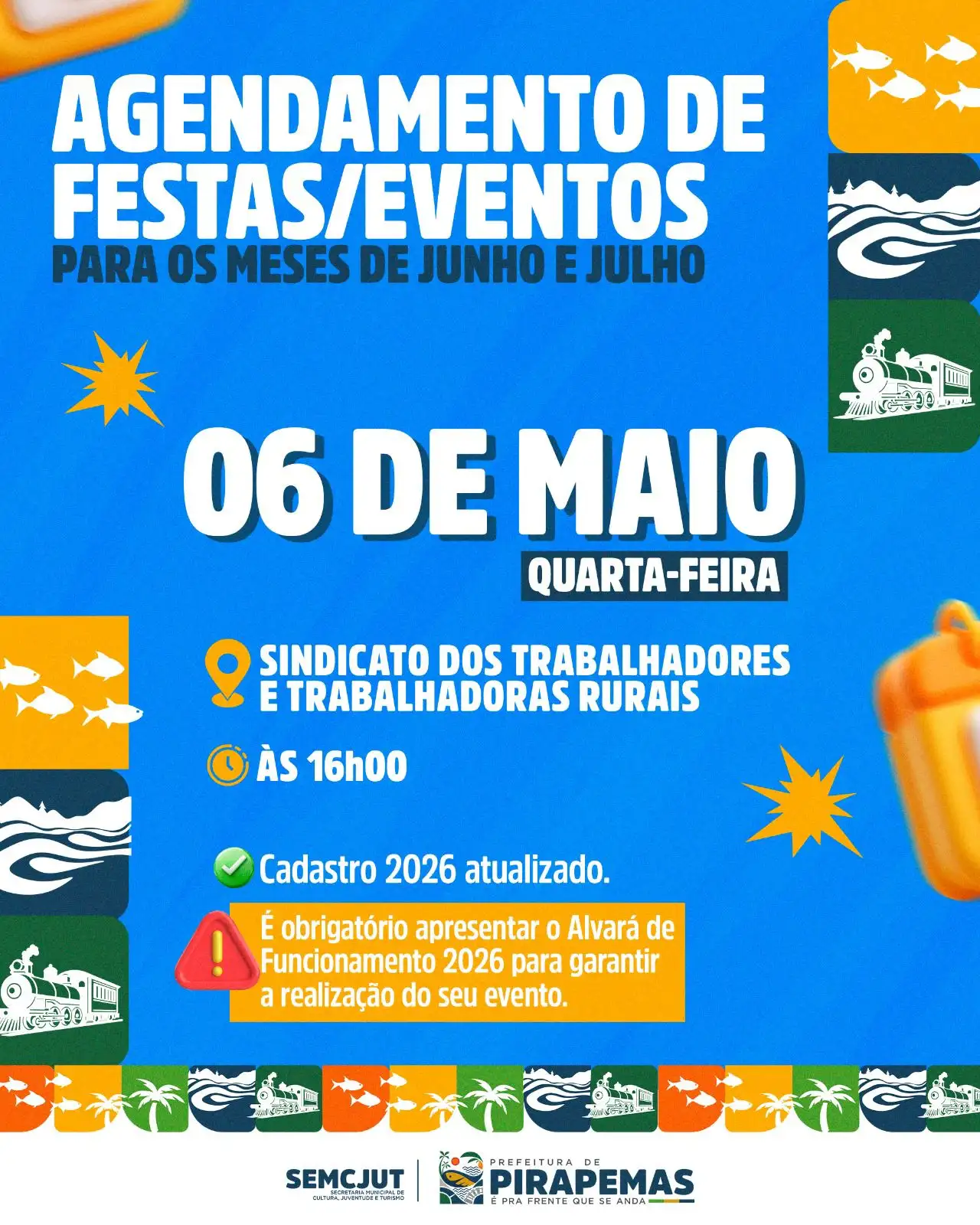 📅 Agendamento de Festas e Eventos – Junho e Julho
