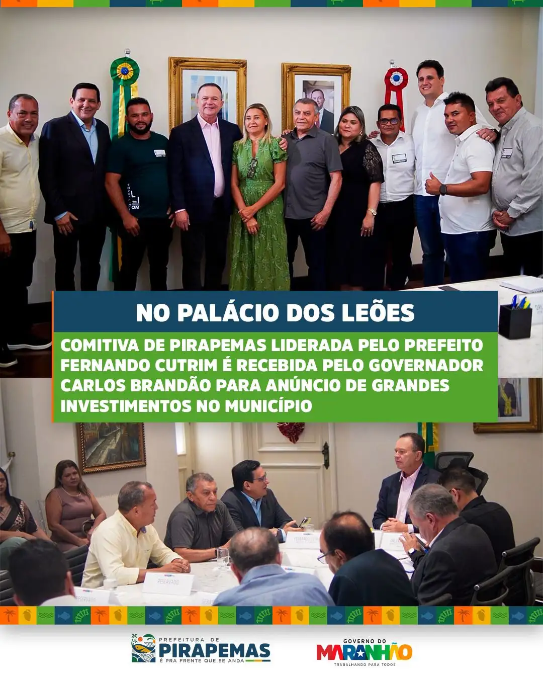 Reunião no Palácio dos Leões