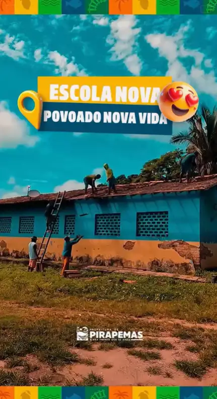 ESCOLA NOVA NO POVOADO NOVA VIDA!