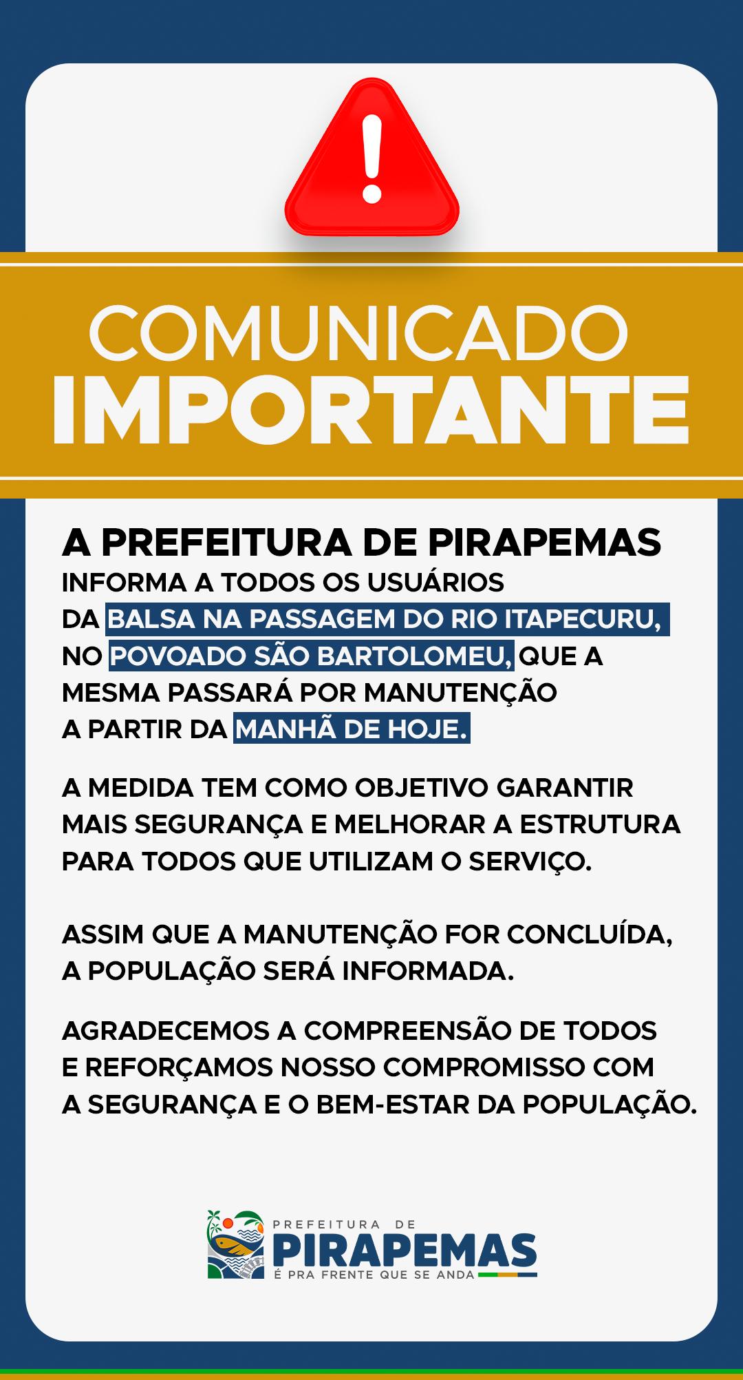 🚧 COMUNICADO IMPORTANTE 🚧