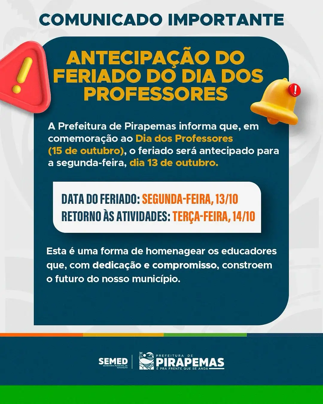 COMUNICADO IMPORTANTE
