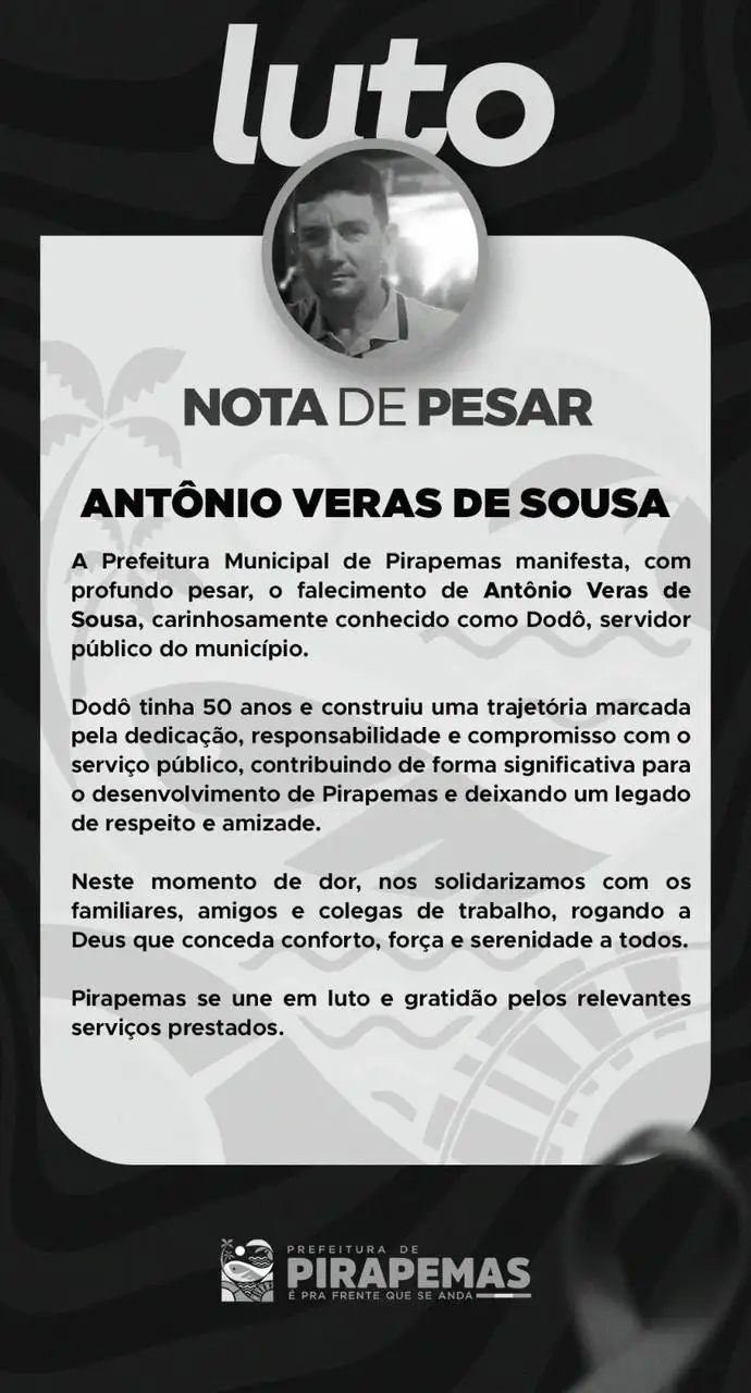 NOTA DE PESAR
