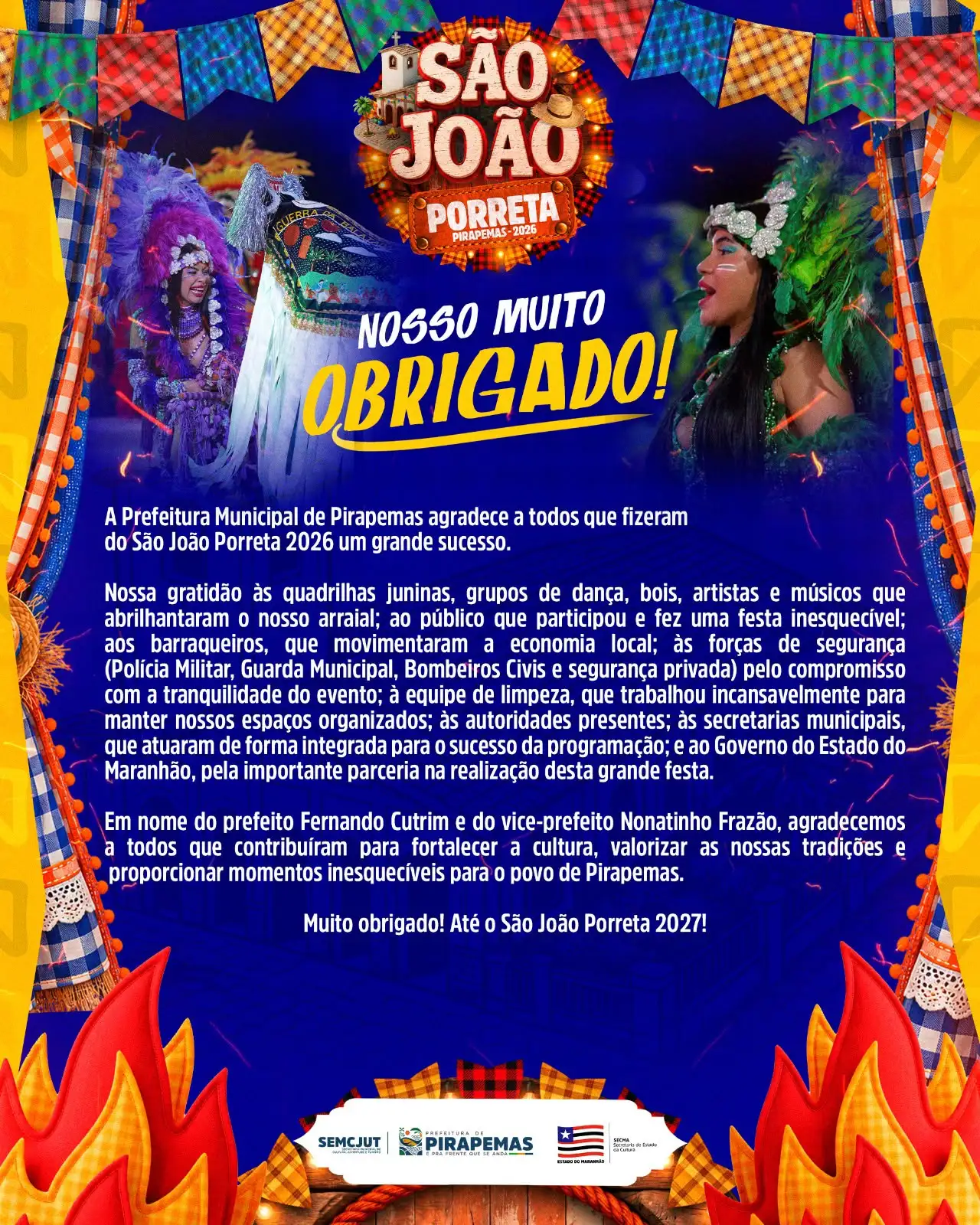 Foto 1 – São João Porreta 2026 chegou ao fim
