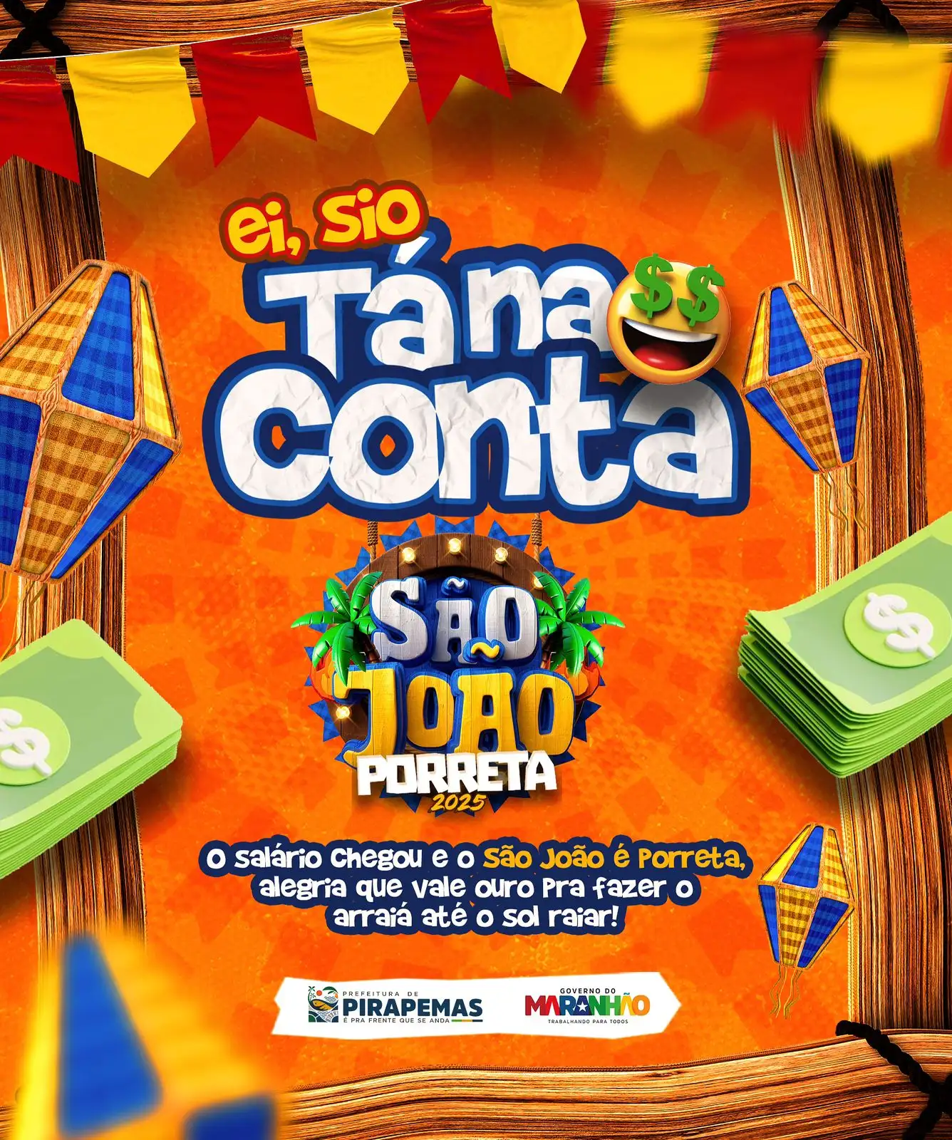 🎉💰 Pagamento na conta e São João Porreta começando com tudo! 💃🌽