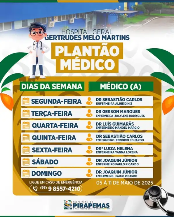 PLANTÃO MÉDICO!