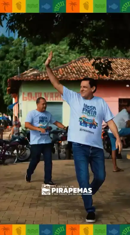Entrega dos peixes aos moradores da zona urbana!