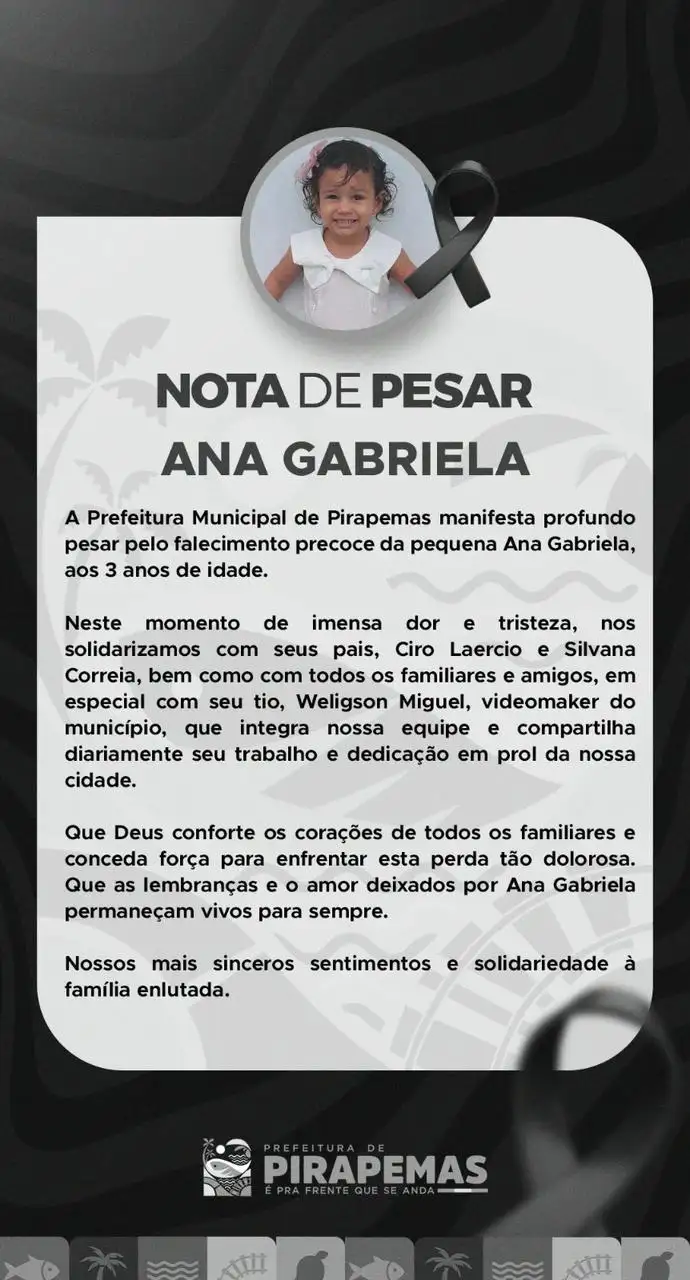 NOTA DE PESAR