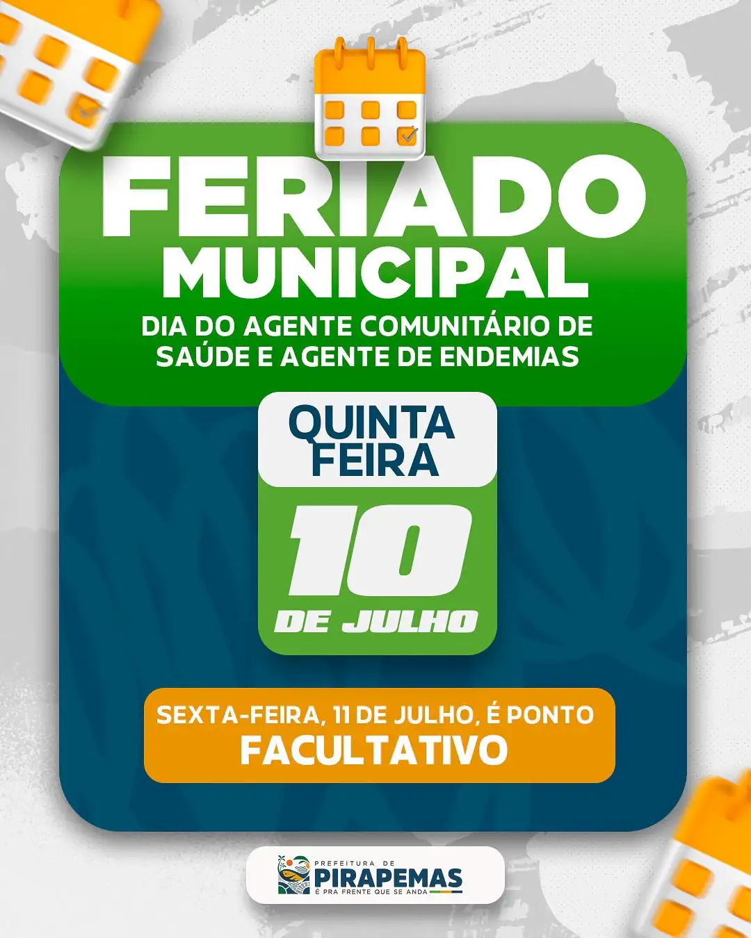 Dia do Agente Comunitário de Saúde e do Agente de Endemias!